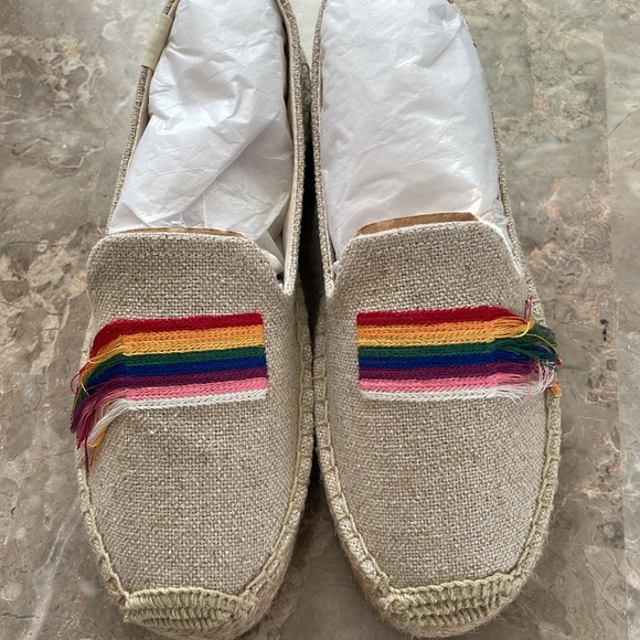 Soludos Pride 🌈 Smoking Slipper Espadrilles Size 5.5 - Picture 4 of 12